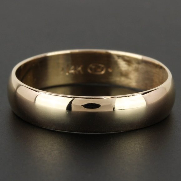 14k Yellow Gold Ladies Wedding Band by Tessler & Weiss